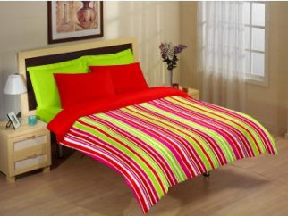 Pilota de pat 160/220 bumbac neted (imprimat)